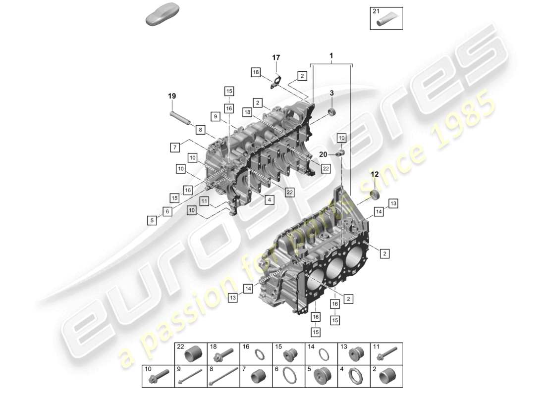 a part diagram from the porsche 2017 (718 boxster) parts catalogue
