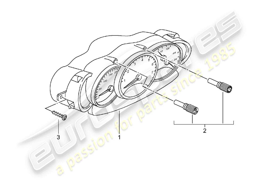 a part diagram from the porsche 2004 (986 boxster) parts catalogue