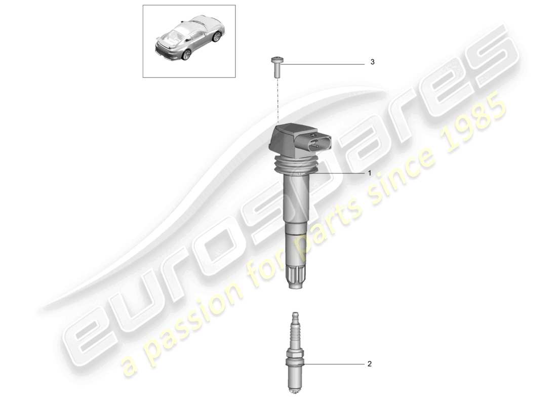 a part diagram from the porsche 991 parts catalogue