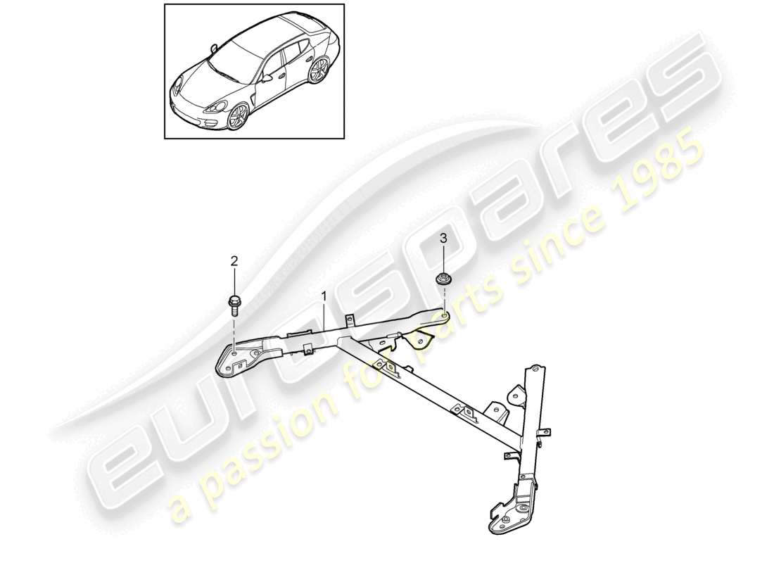 a part diagram from the porsche panamera parts catalogue