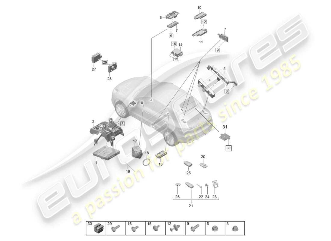 part diagram containing part number paf106327