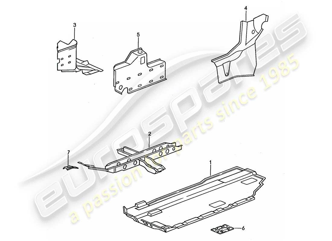 a part diagram from the porsche 944 parts catalogue