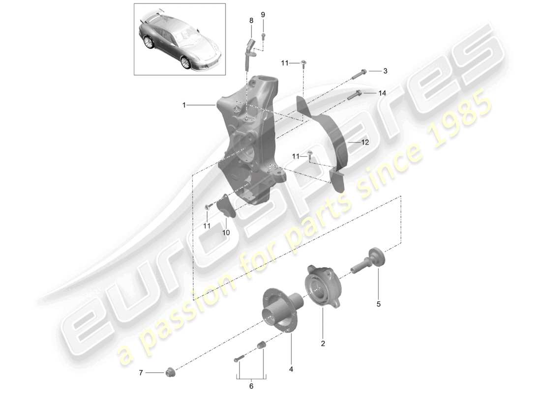 VIEW PARTS DIAGRAMS FROM THE PORSCHE 991 PARTS CATALOGUE a part diagram from the porsche 991 parts catalogue