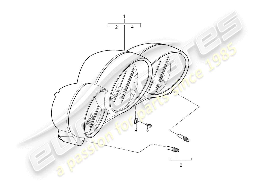 a part diagram from the porsche 2006 (987 cayman) parts catalogue