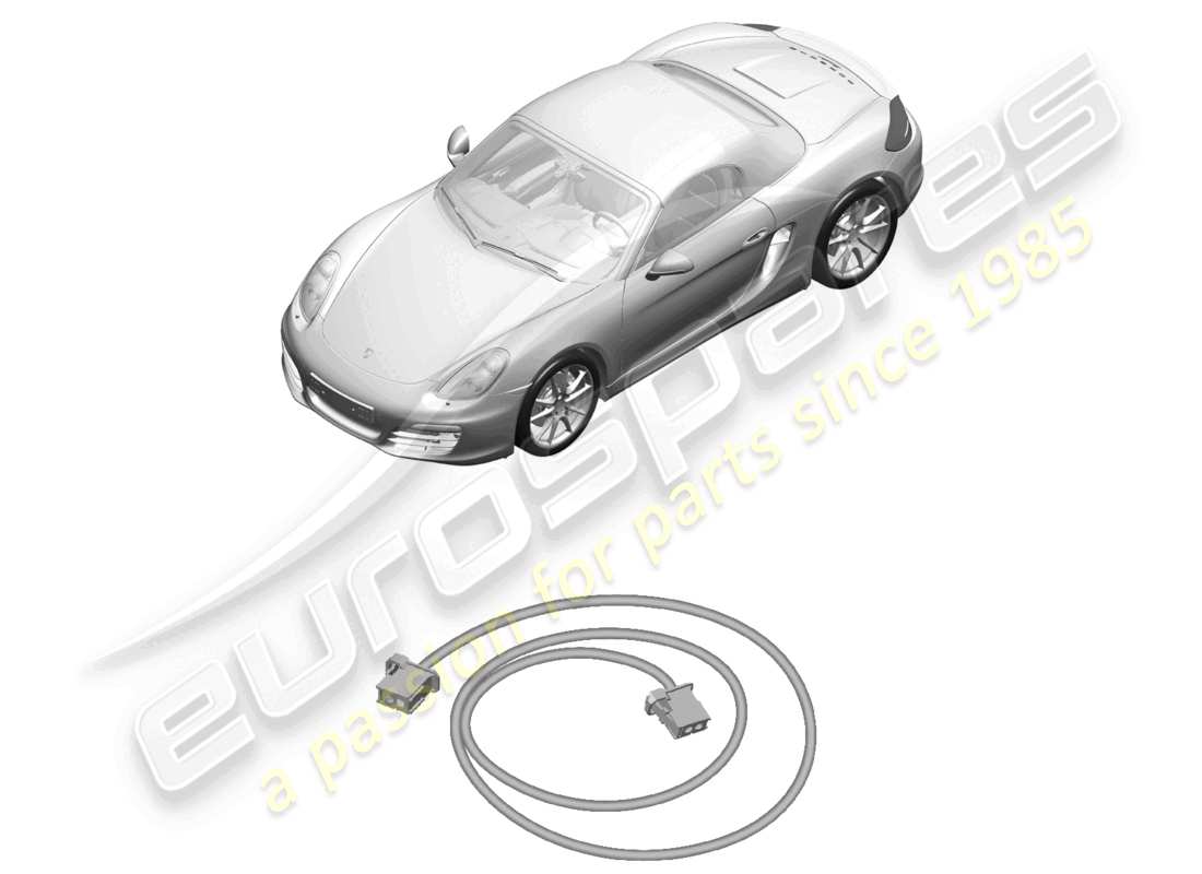 a part diagram from the porsche 2014 (981 boxster) parts catalogue