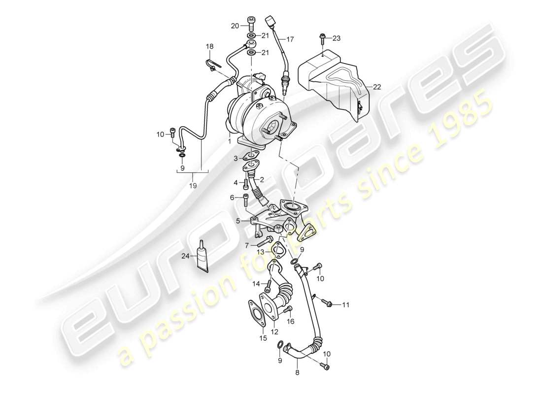 a part diagram from the porsche cayenne parts catalogue