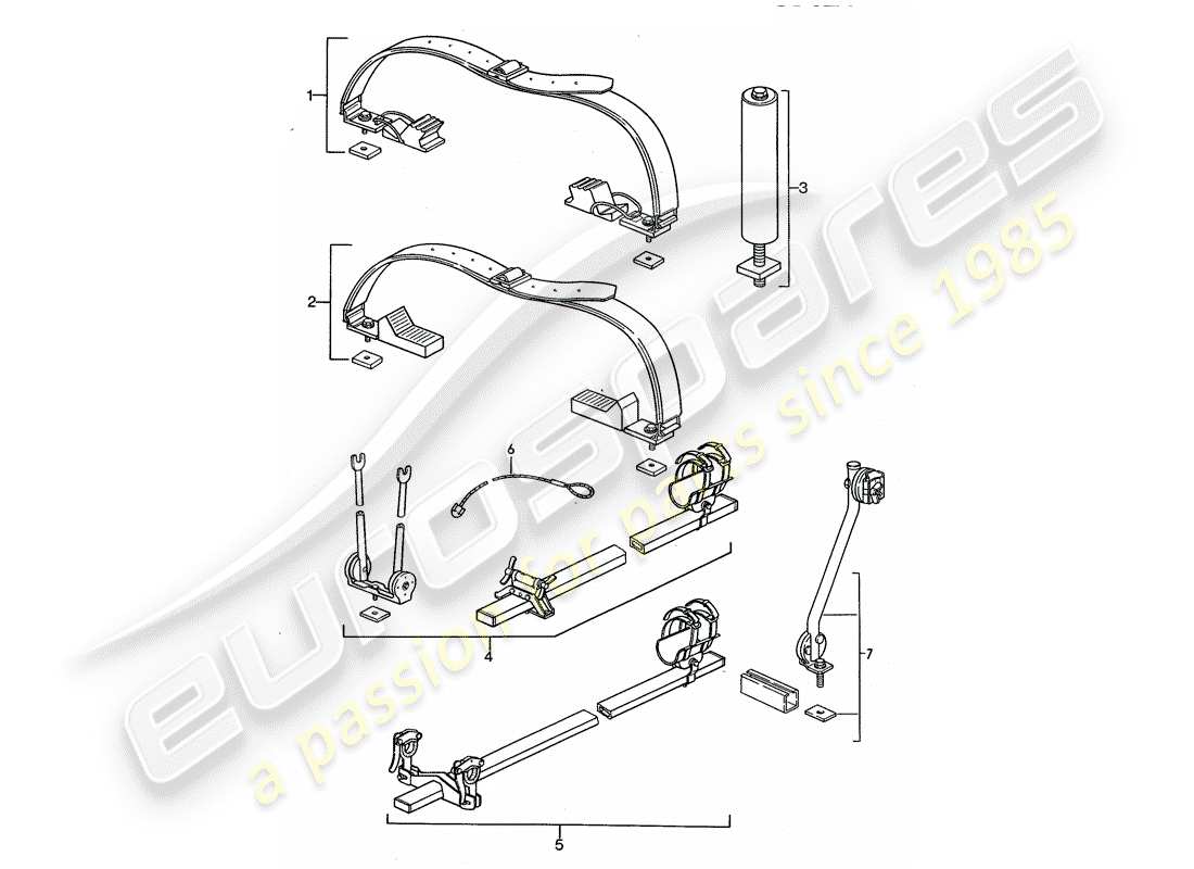 a part diagram from the porsche 1993 (968) parts catalogue