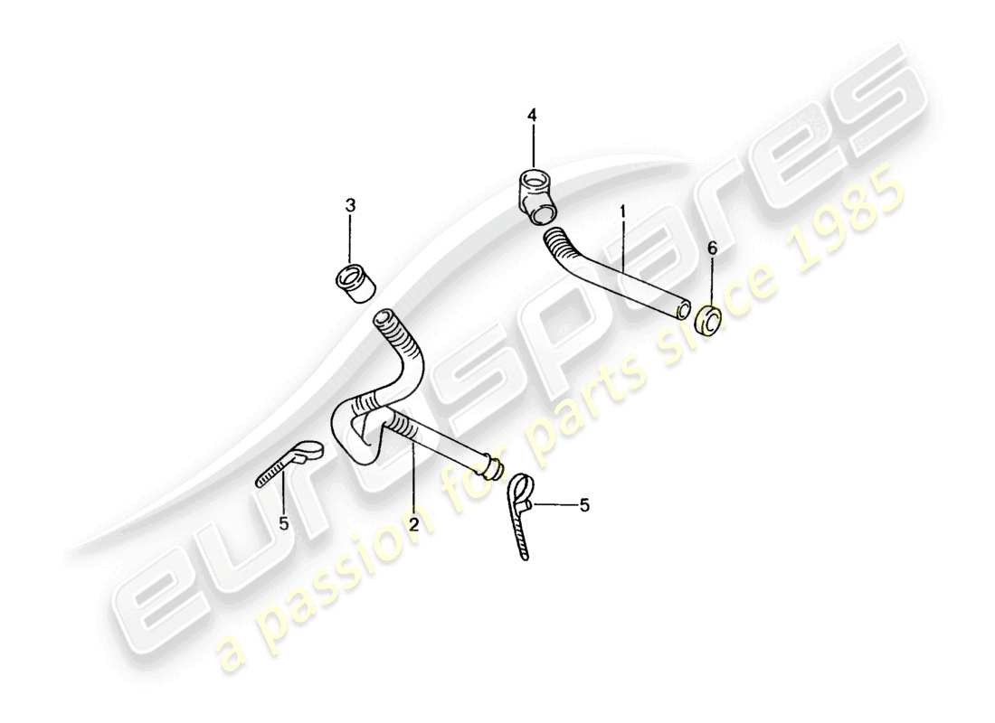 a part diagram from the porsche 2002 (986 boxster) parts catalogue