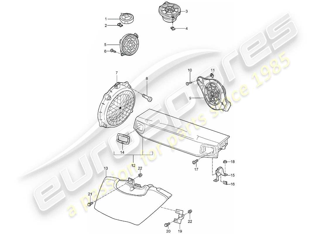 a part diagram from the porsche 997 parts catalogue