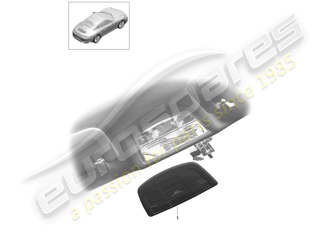 a part diagram from the porsche 991 parts catalogue