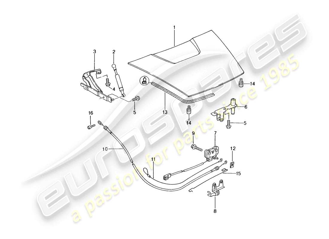 a part diagram from the porsche 2002 (986 boxster) parts catalogue