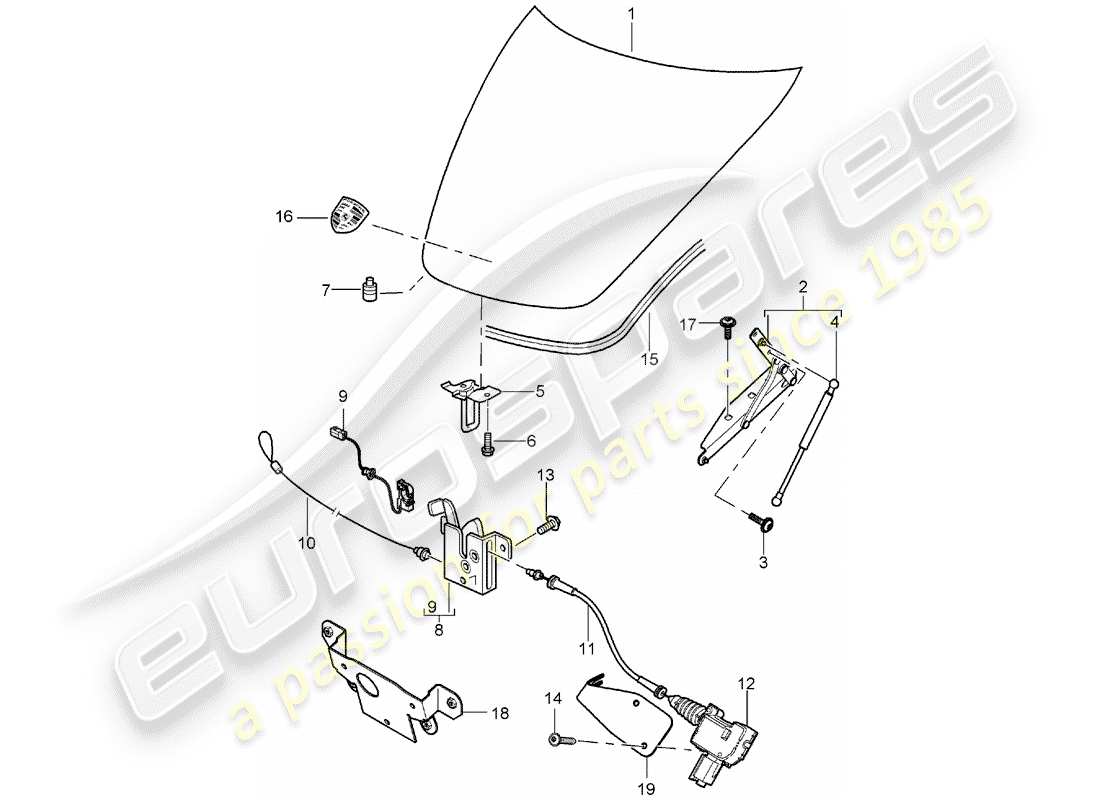 VIEW PARTS DIAGRAMS FROM THE PORSCHE CARRERA GT PARTS CATALOGUE a part diagram from the porsche carrera gt parts catalogue