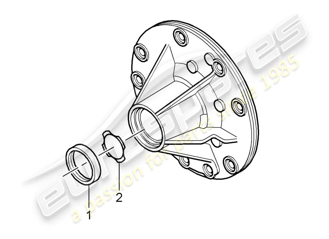 a part diagram from the porsche cayman parts catalogue