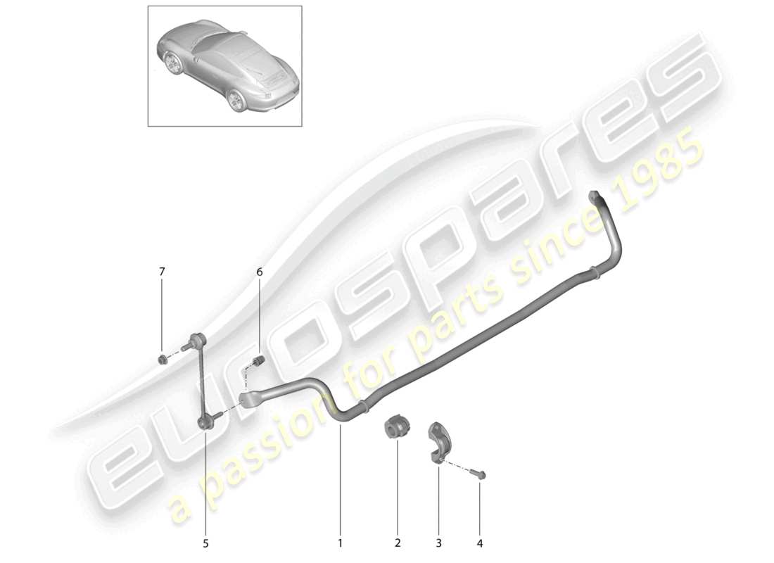 a part diagram from the porsche 2015 (991-1) parts catalogue
