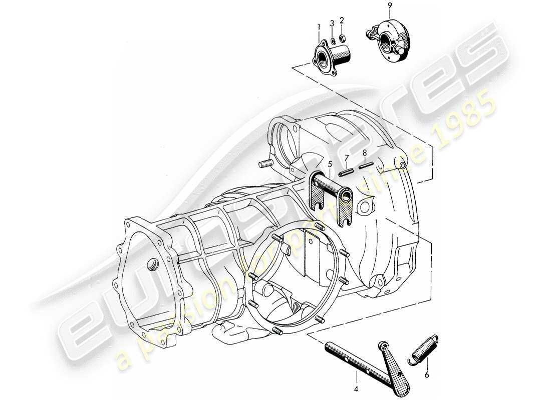 a part diagram from the porsche 1962 (356b/356c) parts catalogue