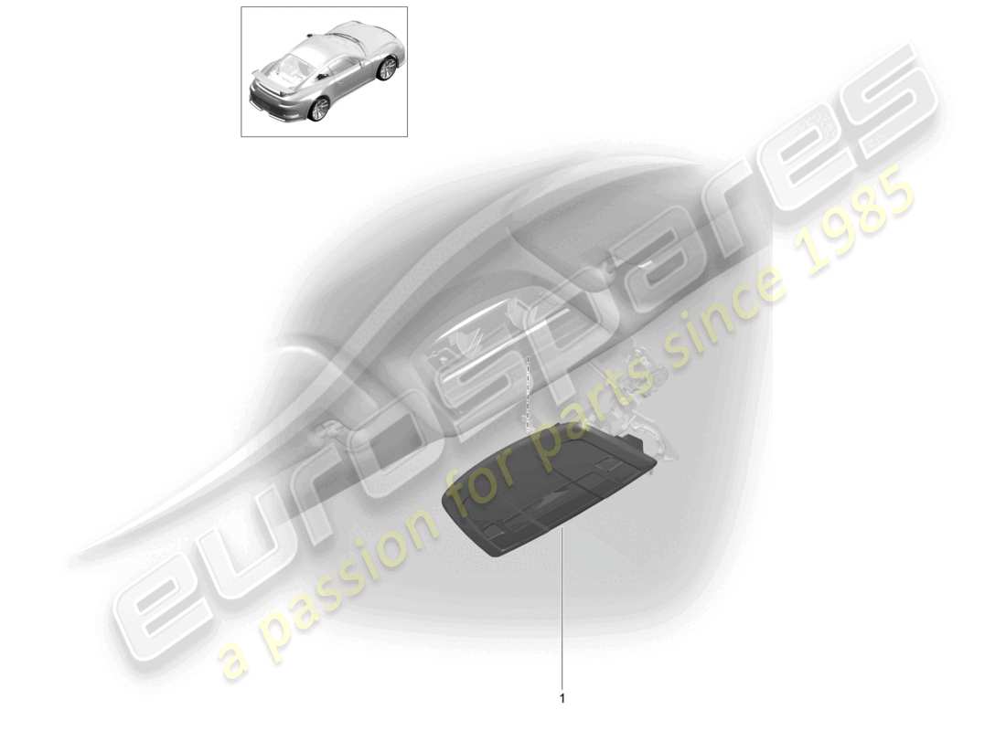 a part diagram from the porsche 991 parts catalogue
