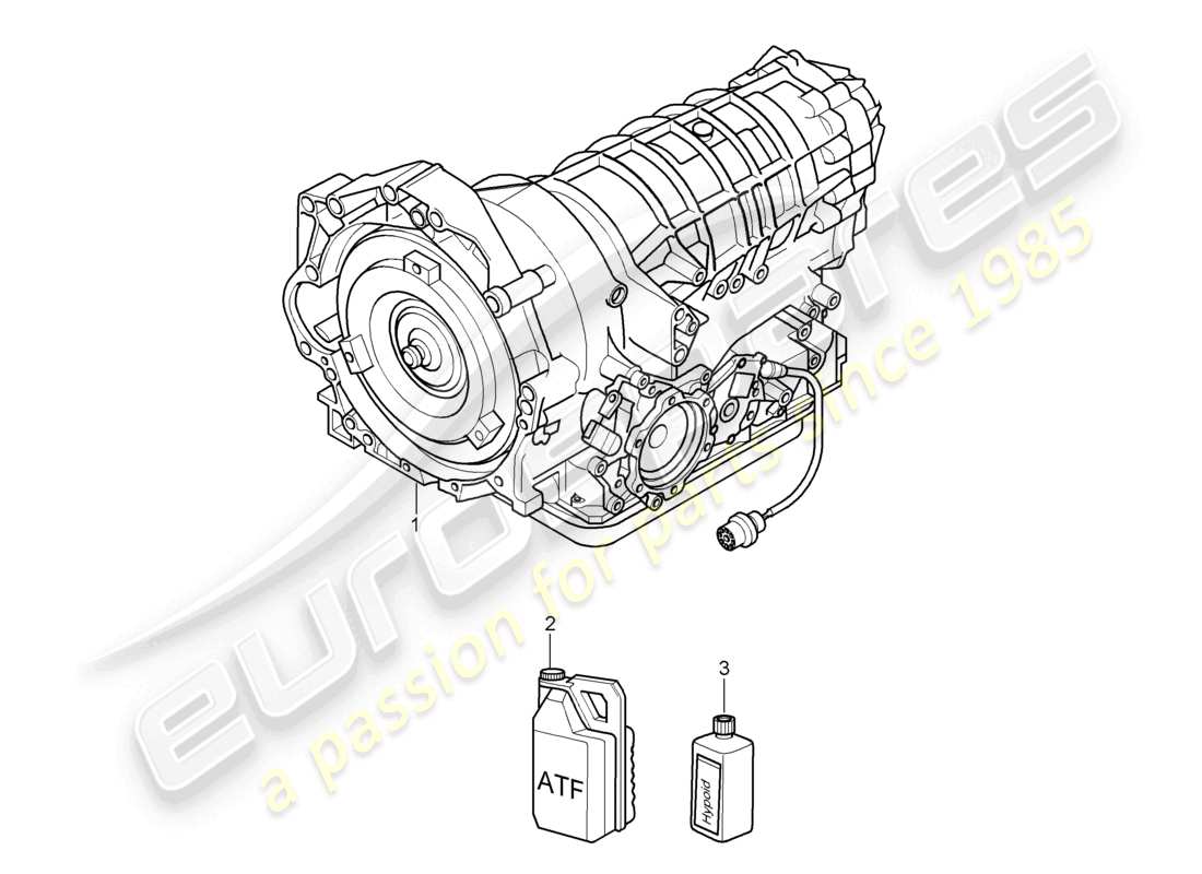 a part diagram from the porsche cayman parts catalogue