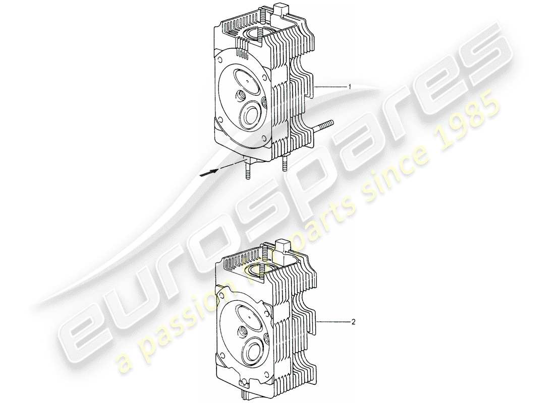 a part diagram from the porsche 2006 (refurbished and exchange catalogue) parts catalogue