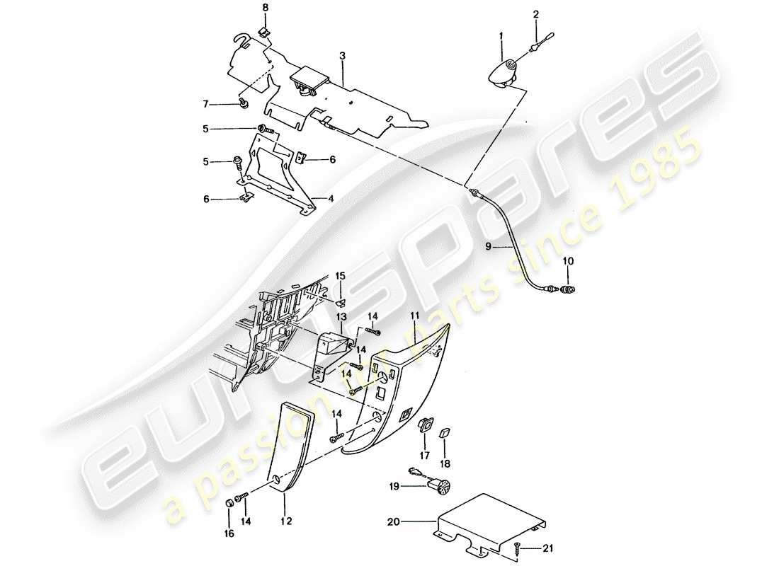 a part diagram from the porsche 2002 (996 gt3) parts catalogue
