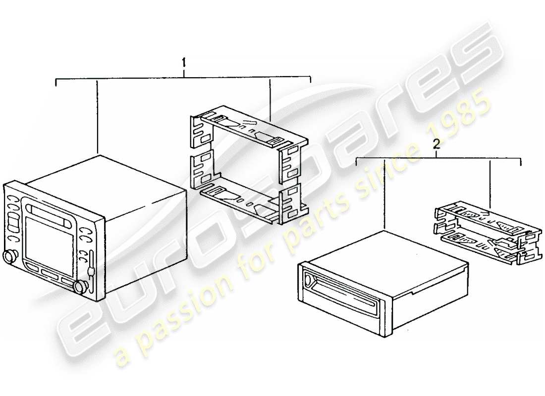 a part diagram from the porsche 2002 (refurbished and exchange catalogue) parts catalogue