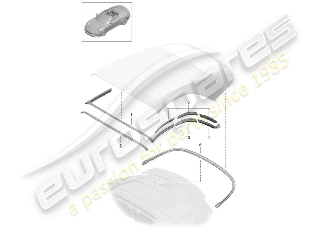 VIEW PARTS DIAGRAMS FROM THE PORSCHE 991 PARTS CATALOGUE a part diagram from the porsche 991 parts catalogue