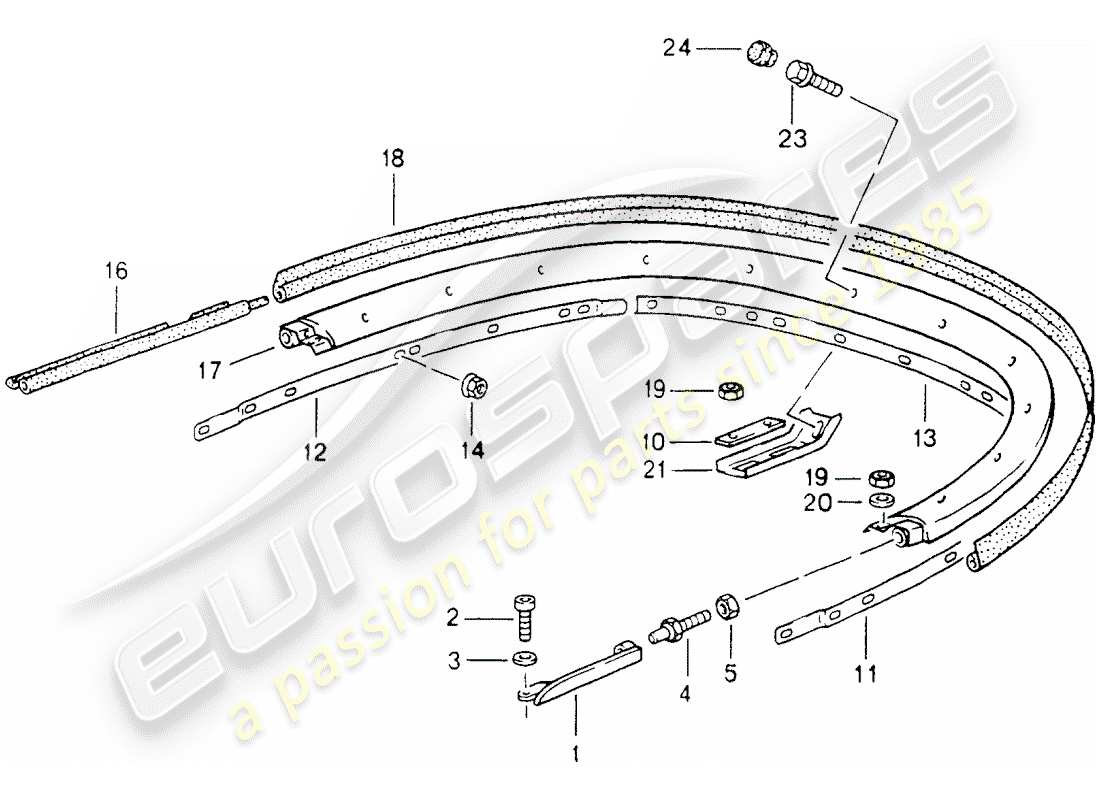 a part diagram from the porsche 1993 (964) parts catalogue