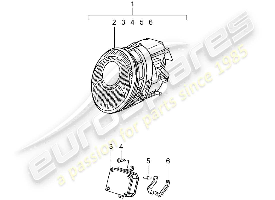 porsche classic accessories (2014) headlamp - litronic - technical information - 911(993) - 9415 - attention parts diagram