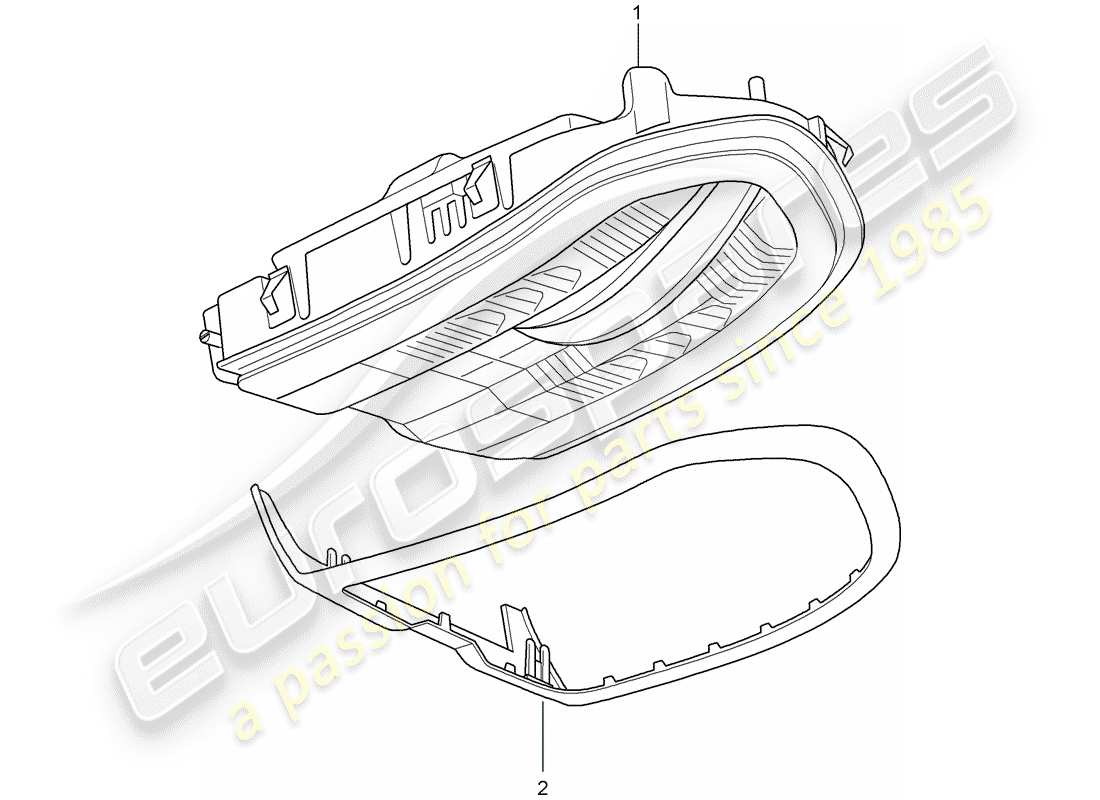 porsche 2010 (panamera 970) console roof see workshop manual part diagram
