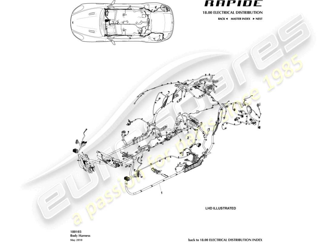 part diagram containing part number hd43-14a005-ga