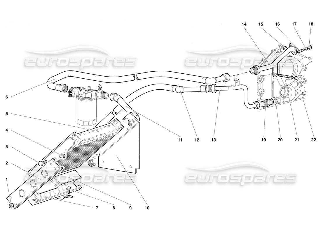 a part diagram from the Lamborghini Diablo SV (1997) parts catalogue