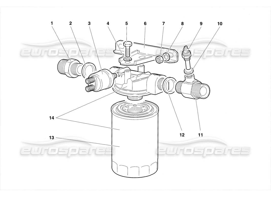 a part diagram from the Lamborghini Diablo SE30 (1995) parts catalogue