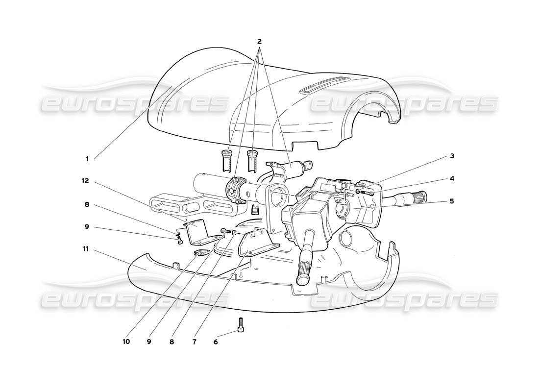 a part diagram from the lamborghini diablo parts catalogue