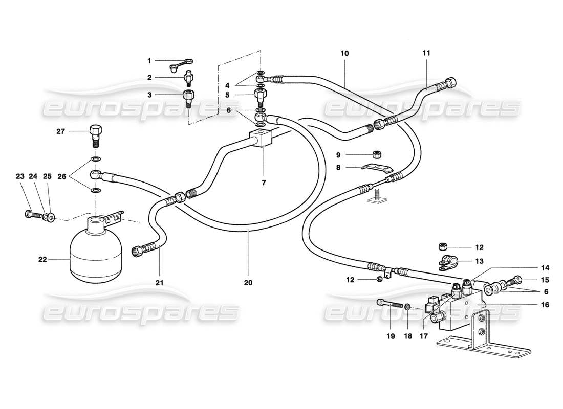 a part diagram from the Lamborghini Diablo 6.0 (2001) parts catalogue
