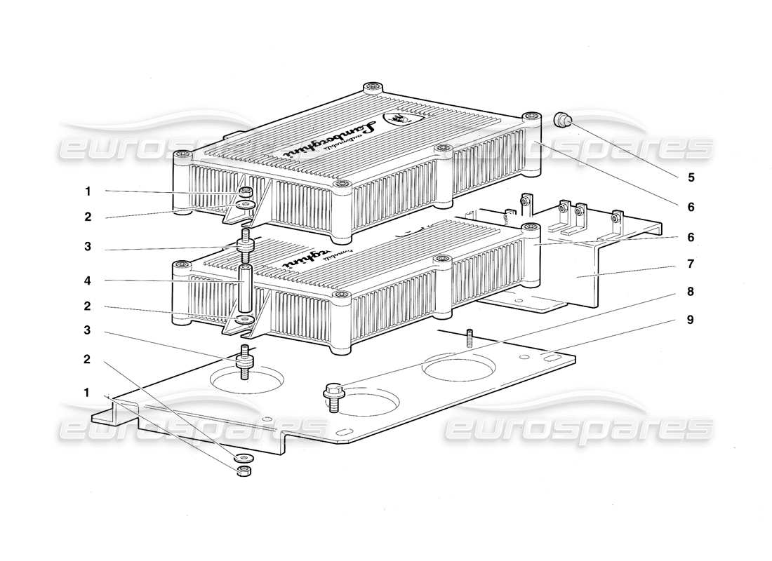 a part diagram from the Lamborghini Diablo SV (1997) parts catalogue