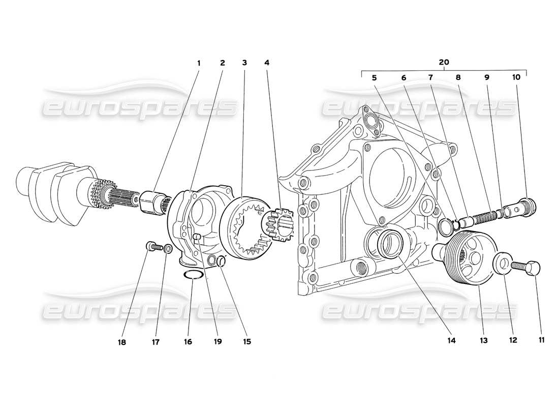 a part diagram from the lamborghini diablo parts catalogue