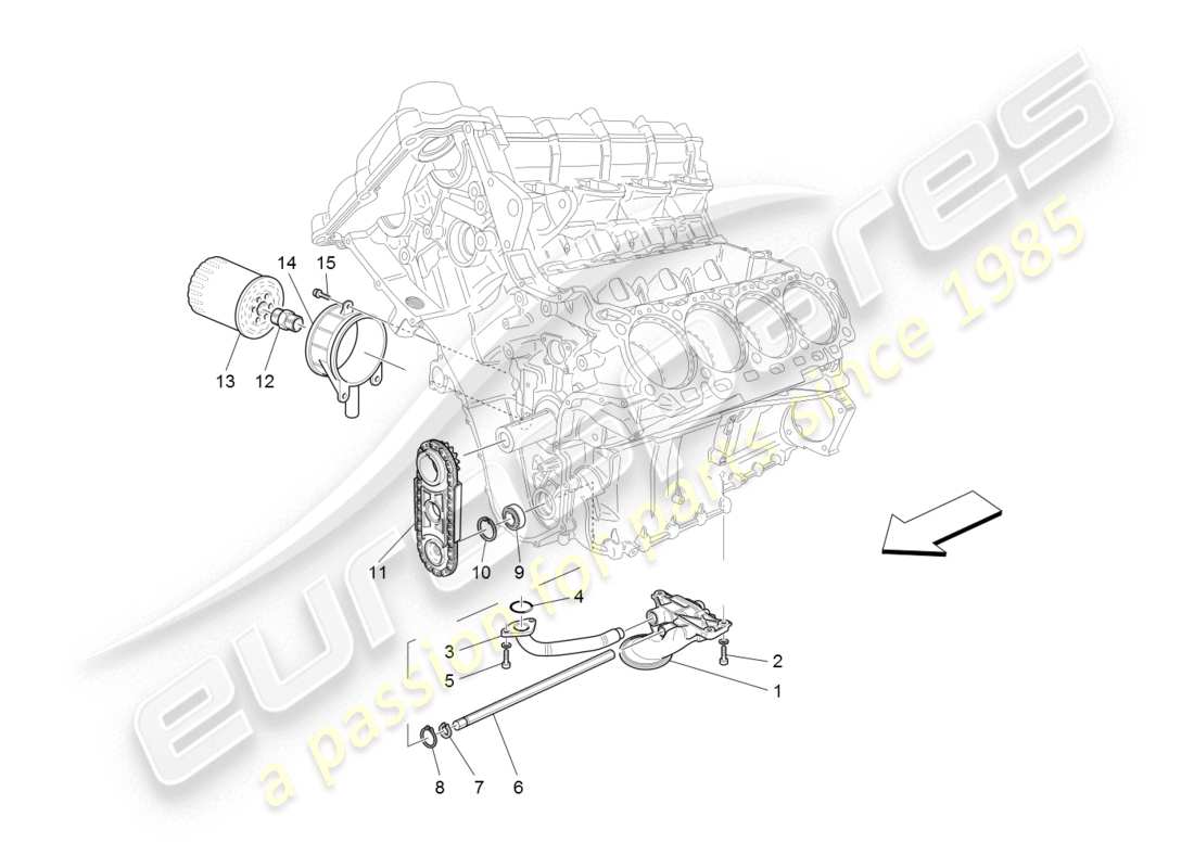 a part diagram from the Maserati GranTurismo (2008) parts catalogue