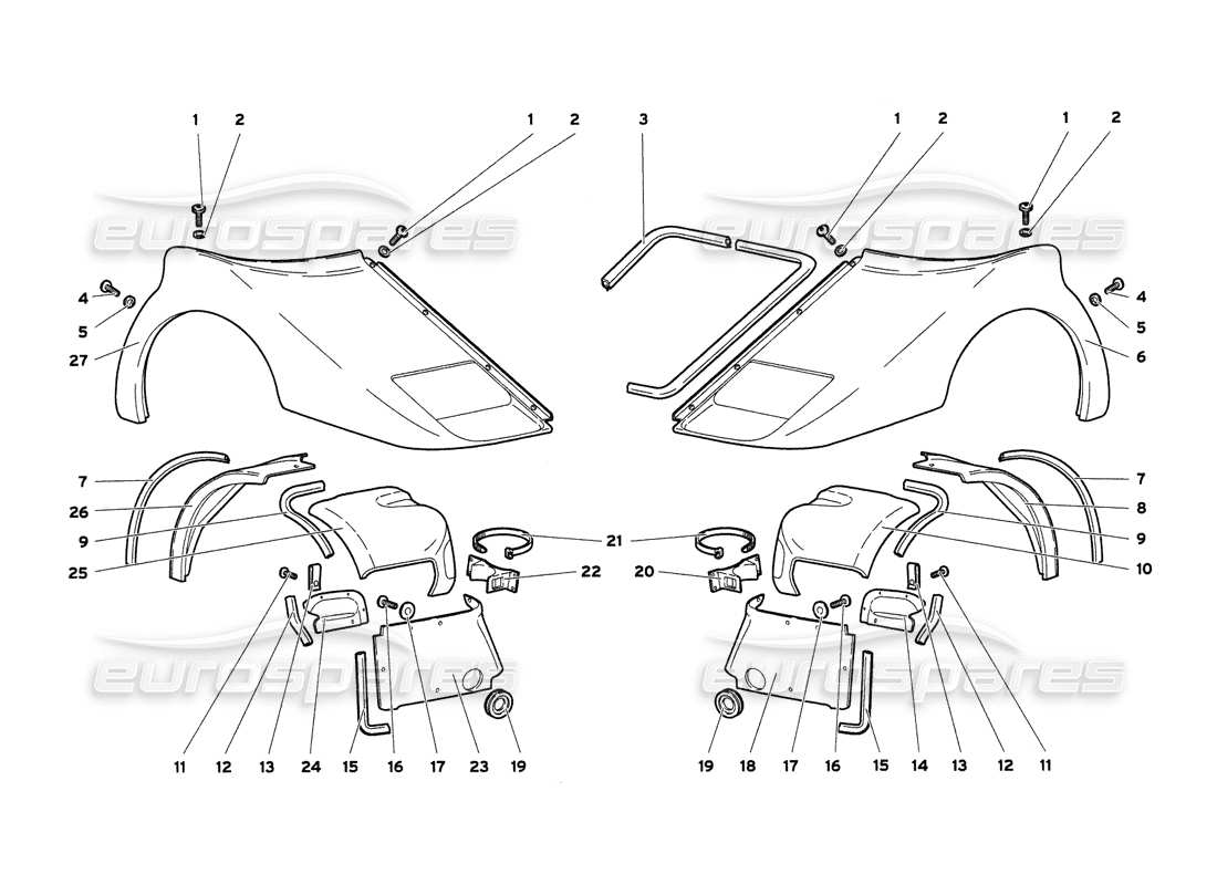 a part diagram from the lamborghini diablo 6.0 (2001) parts catalogue