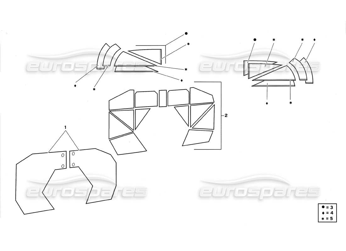 a part diagram from the lamborghini diablo parts catalogue
