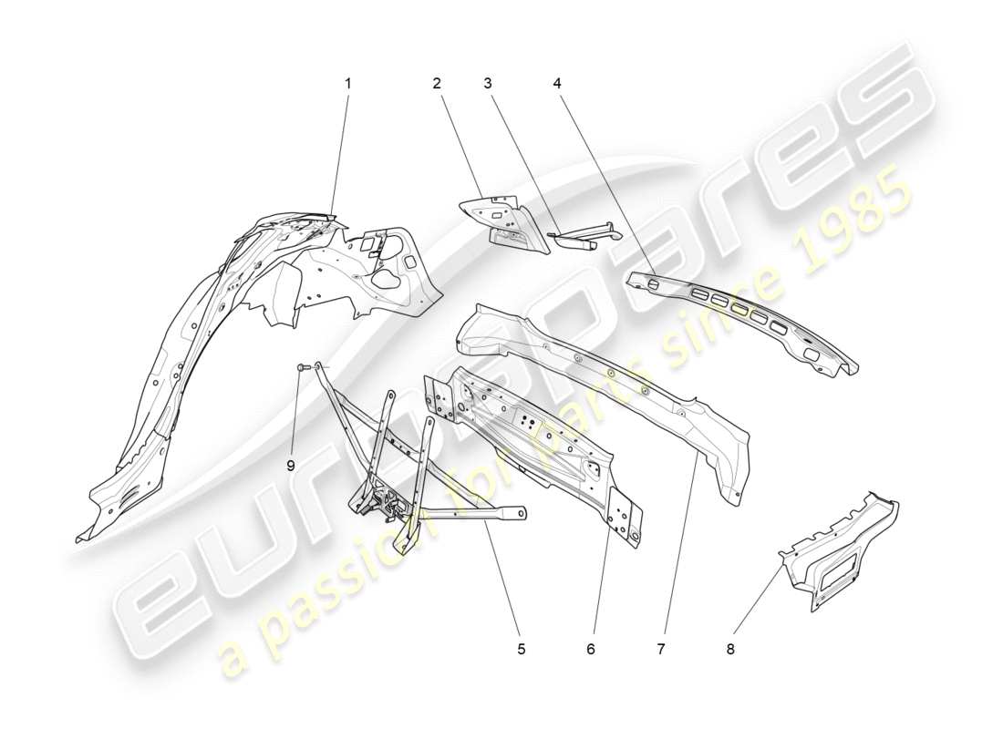 a part diagram from the maserati qtp 3.0 bt v6 410hp (2014) parts catalogue