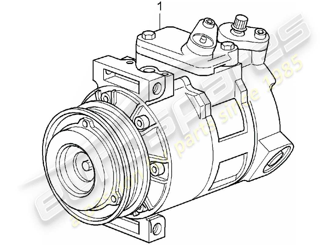 porsche replacement catalogue (2004) compressor parts diagram