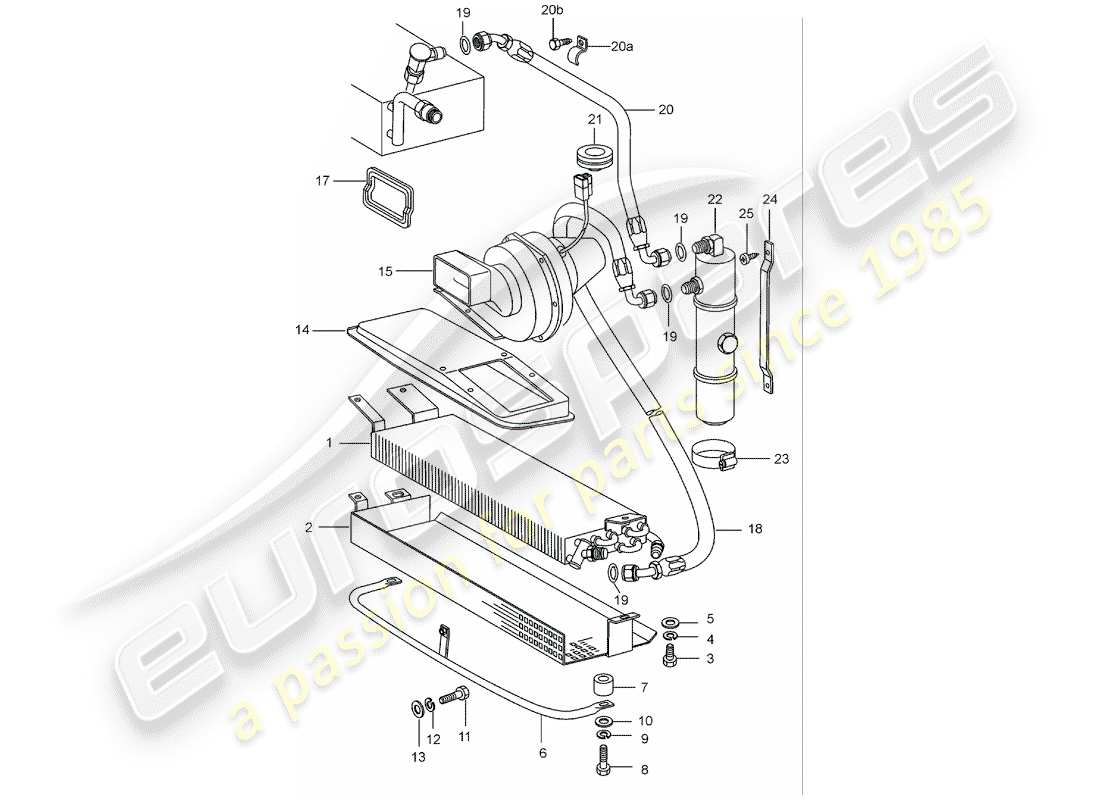 porsche 1989 (911) capacitor - lines - accessories and others part diagram