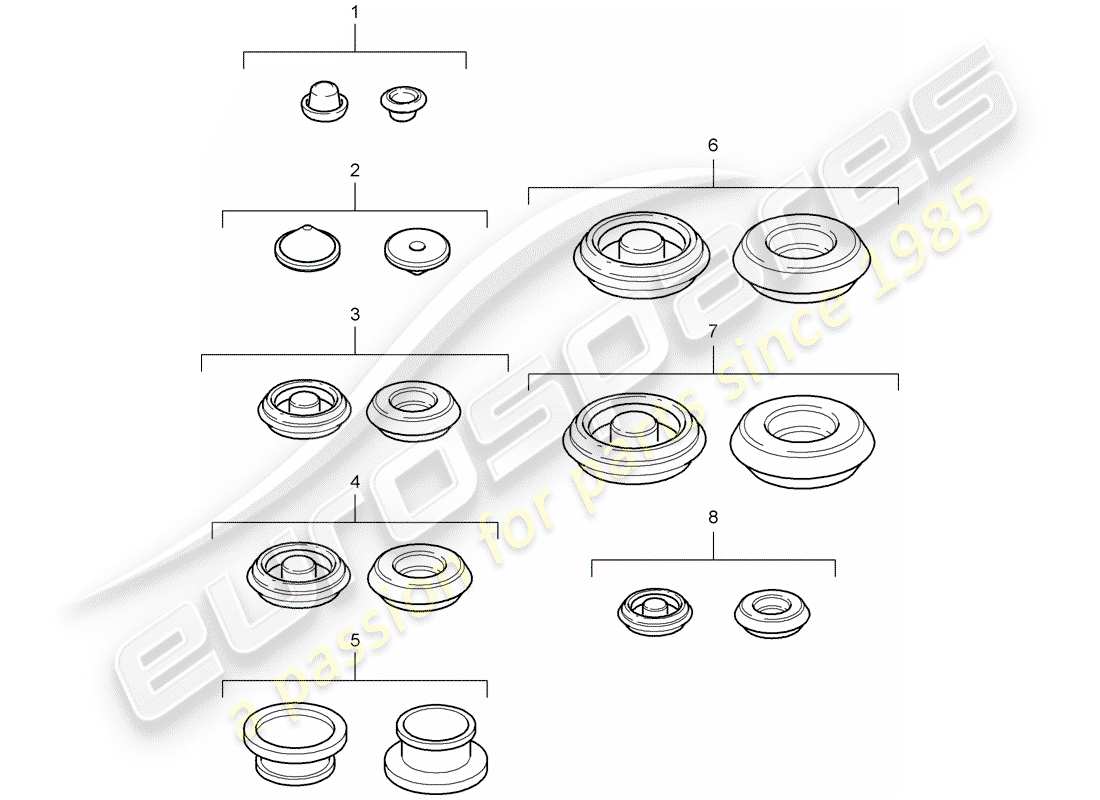 porsche 2006 (987 boxster) bungs see workshop manual parts diagram