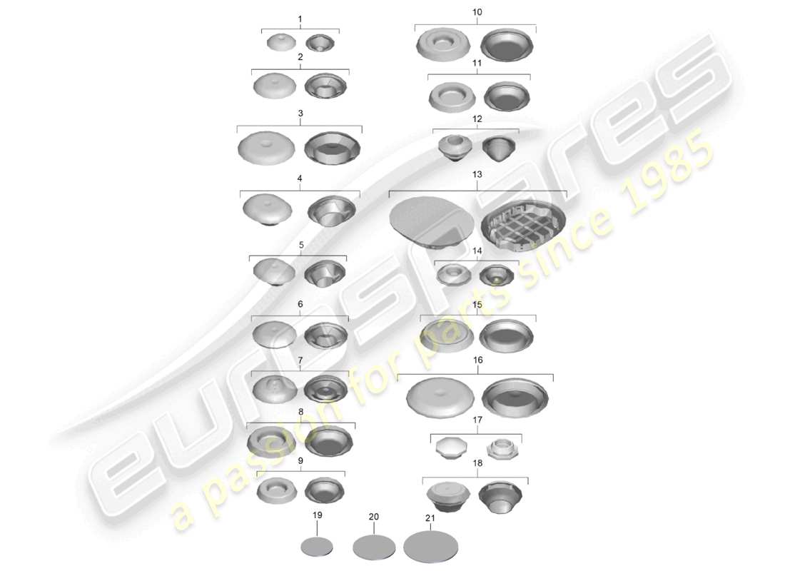 porsche 2017 (718 boxster) bungs parts diagram