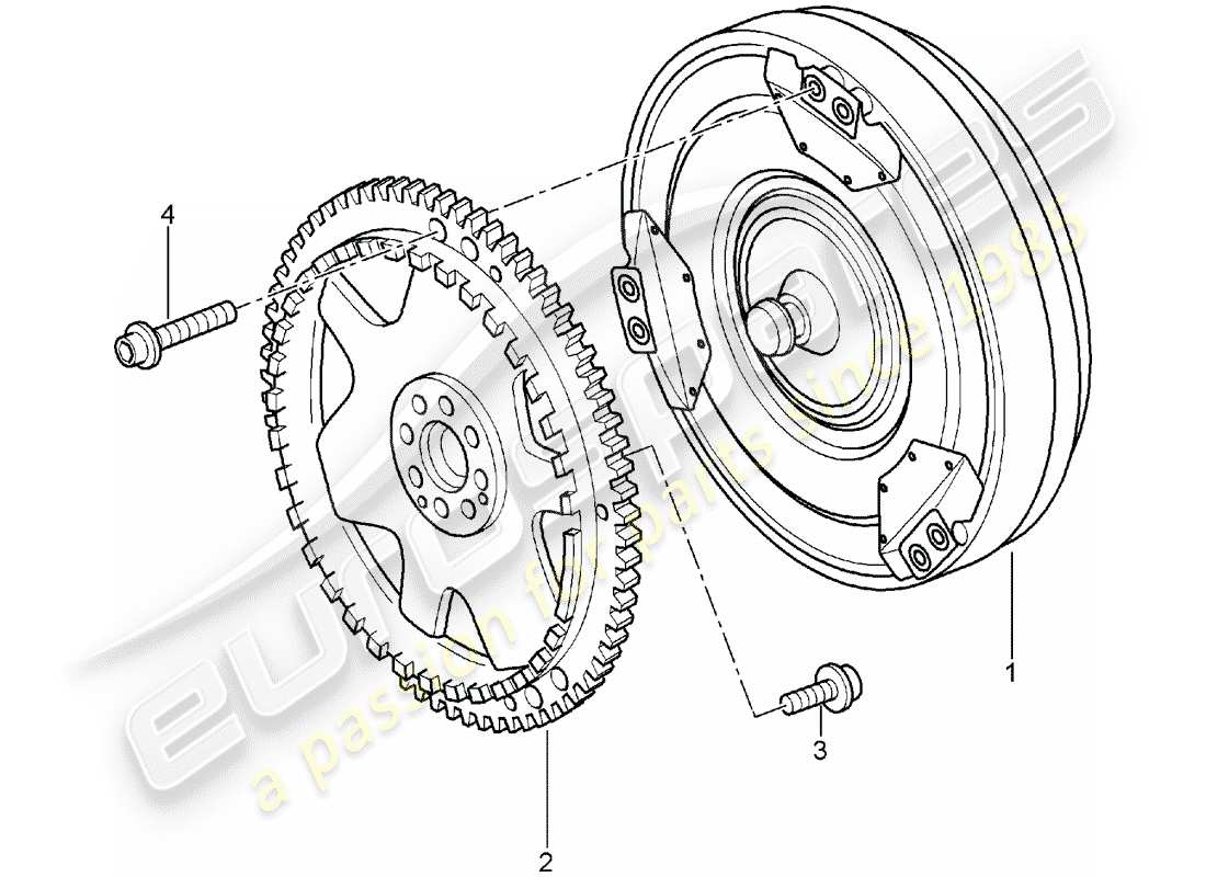 porsche 2007 (987 boxster) tiptronic converter parts diagram