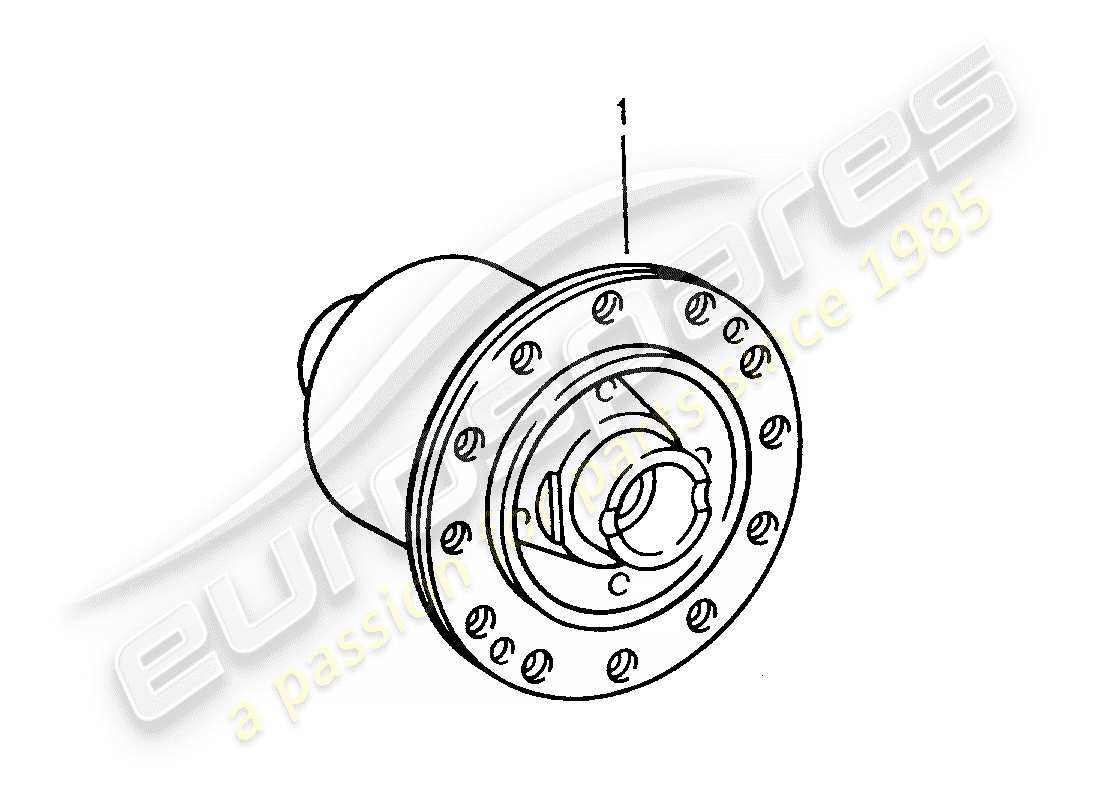 porsche 1997 (993) limited slip differential part diagram