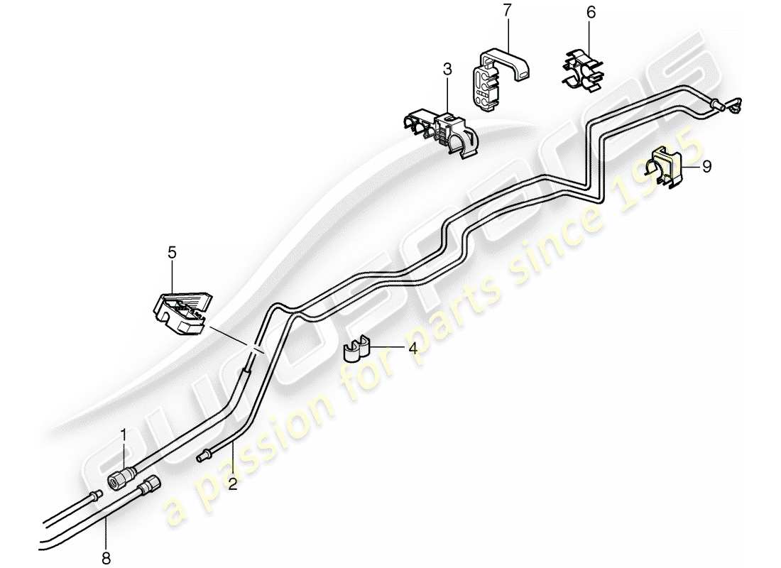 porsche 2011 (997-2 gt3) fuel system parts diagram
