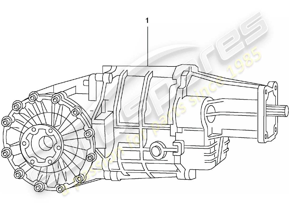 porsche replacement catalogue (1990) manual gearbox parts diagram
