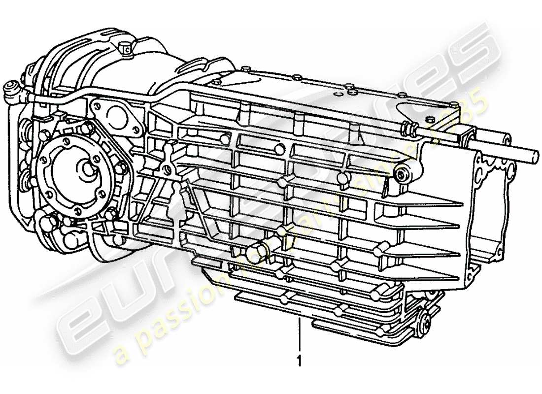 porsche replacement catalogue (1989) manual gearbox parts diagram