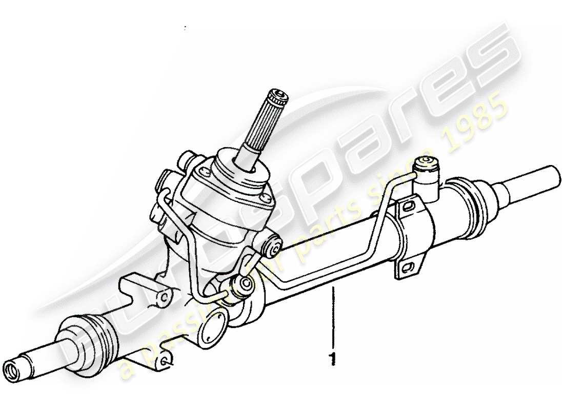 porsche replacement catalogue (1984) steering gear parts diagram