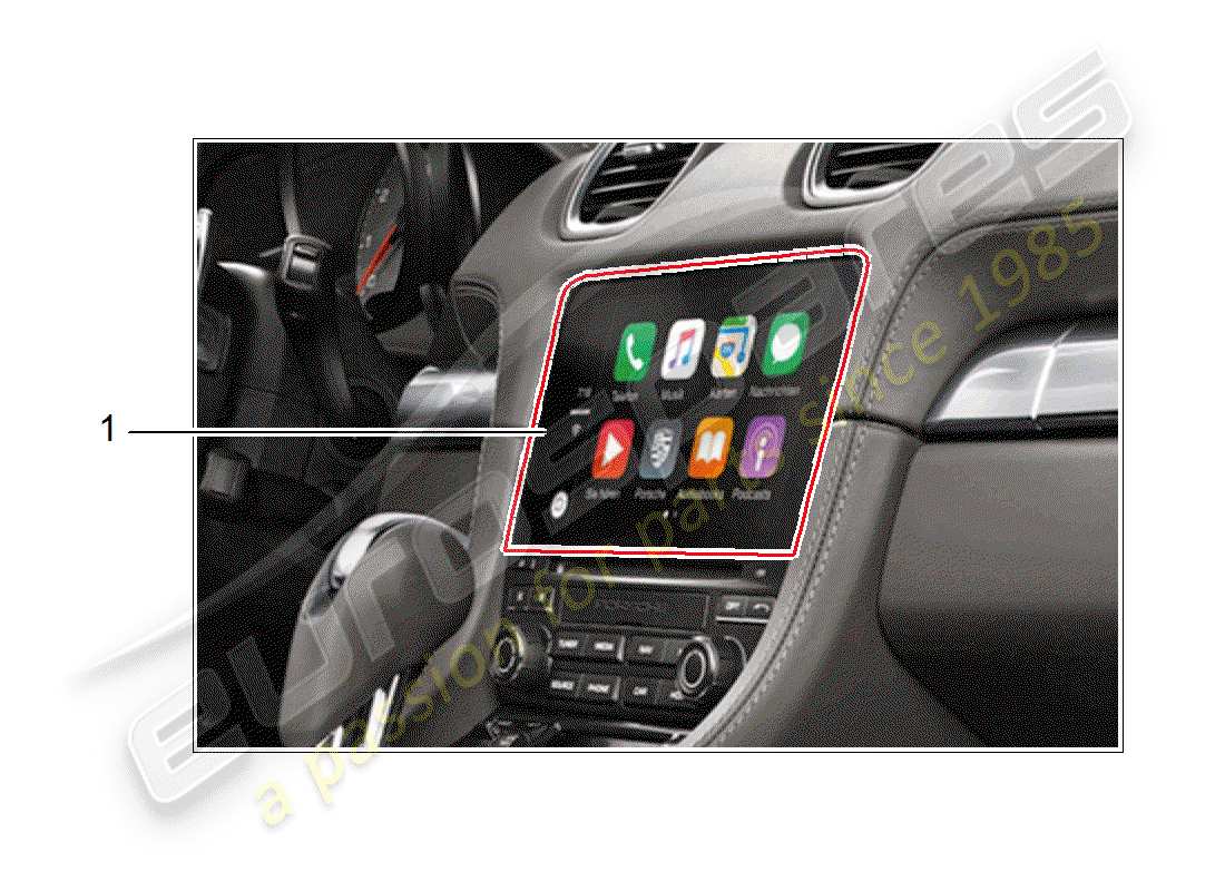 porsche 2019 (tequipment macan) installation kit parts diagram